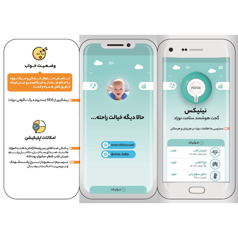 گجت هوشمند مراقبت کودک نینیکس مدل WH