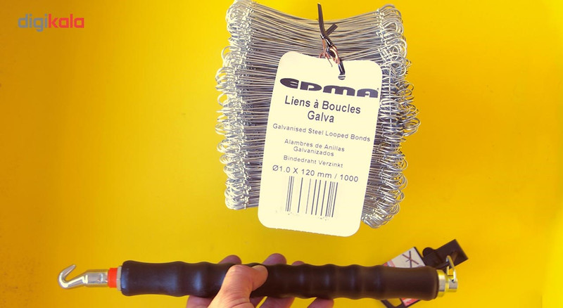 مجموعه 1000 عددی مفتول دو سر حلقه دار ادما مدل 960452 - طول 12 سانتی متر