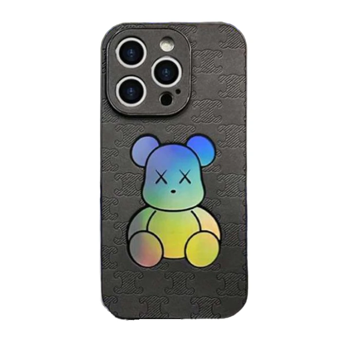 کاور مدل عروسکی طرح خرسی هلوگرامی مناسب برای گوشی موبایل اپل IPHONE 13 PRO MAX