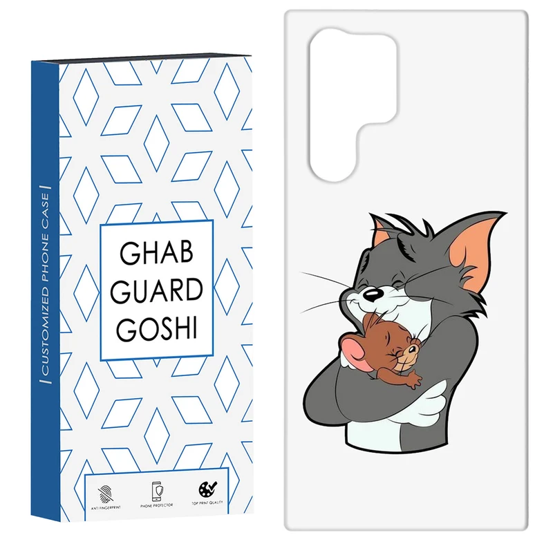 کاور قاب گارد گوشی طرح تام و جری کد Dimo-721 مناسب برای گوشی موبایل سامسونگ Galaxy S22 ULTRA