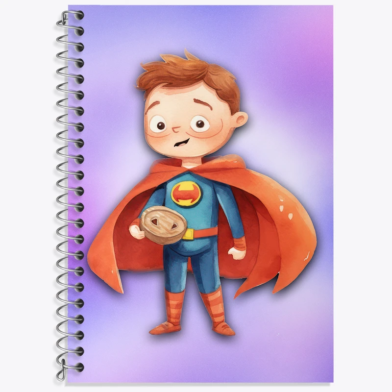 دفتر نت موسیقی 50 برگ خندالو طرح پسر سوپرمن کد N2201