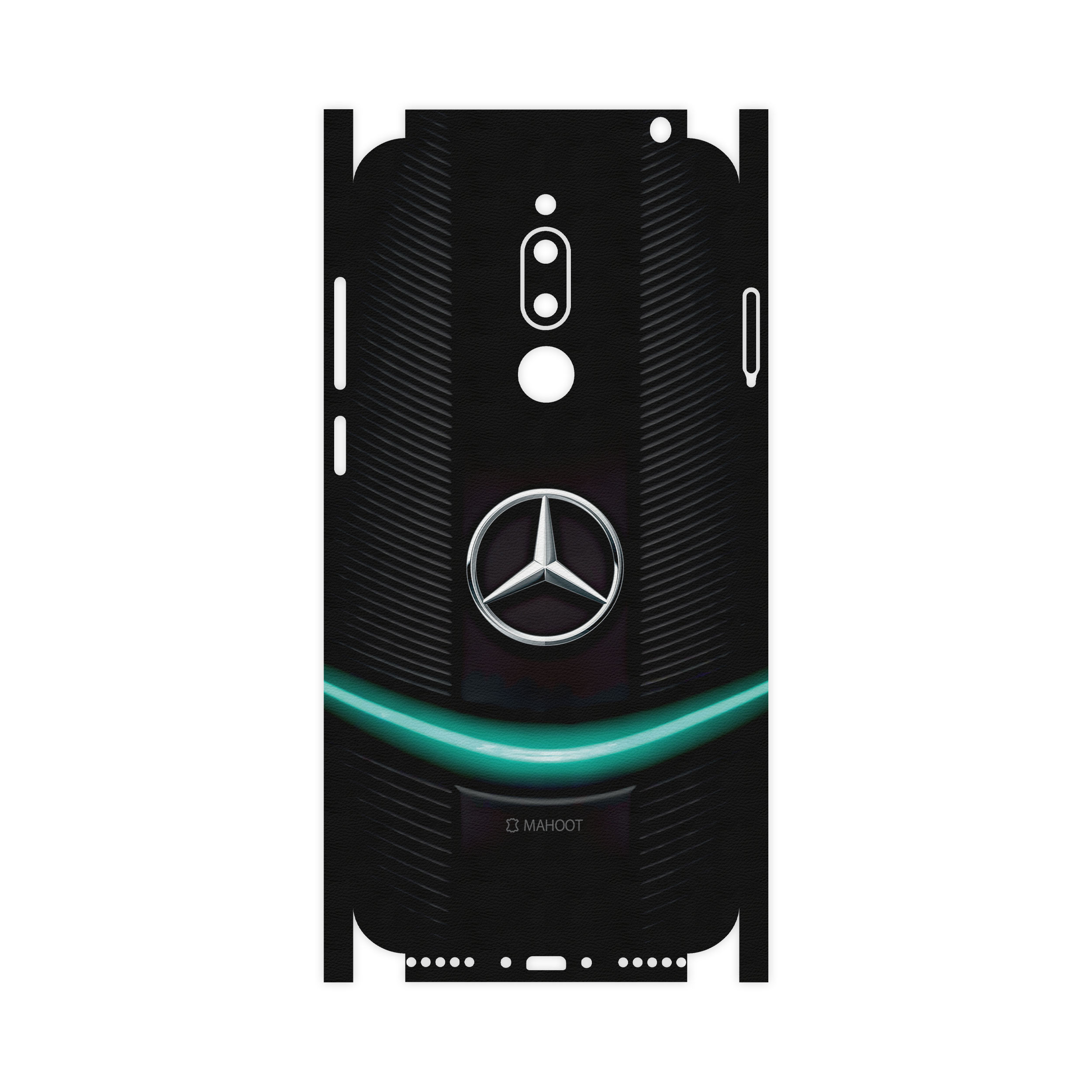 برچسب پوششی ماهوت مدل Mercedes-Benz-FullSkin  مناسب برای گوشی موبایل میزو M6T