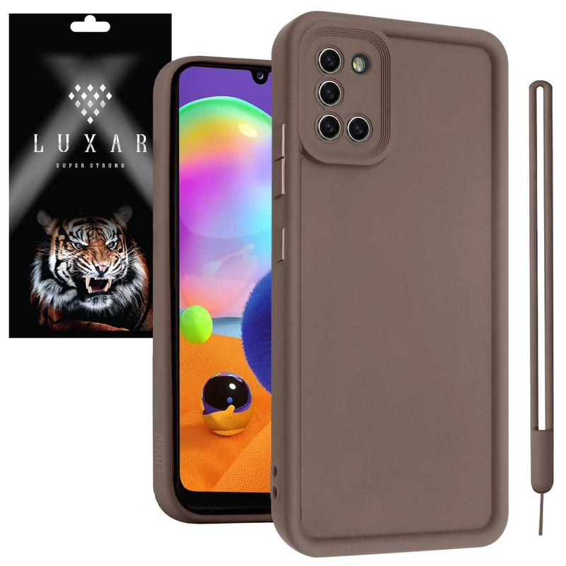 کاور لوکسار مدل a31 -Puffer band طرح بند دار مناسب برای گوشی موبایل سامسونگ Galaxy A31 به همراه بند آویز