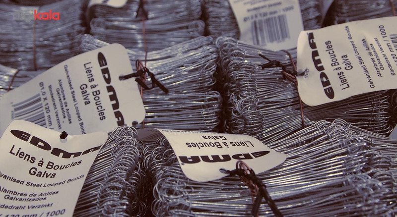 مجموعه 1000 عددی مفتول دو سر حلقه دار ادما مدل 960452 - طول 12 سانتی متر