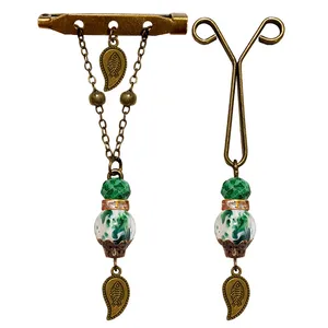 ست گیره روسری و سنجاق سینه زنانه مدل PM87