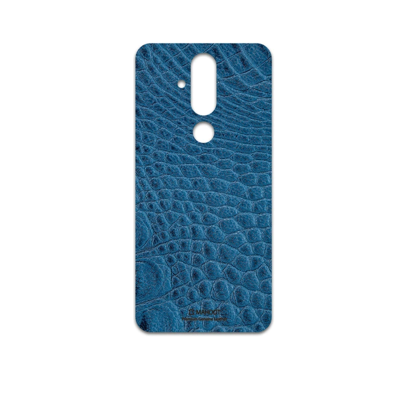 برچسب پوششی ماهوت مدل Blue-Crocodile-Leather مناسب برای گوشی موبایل نوکیا X71