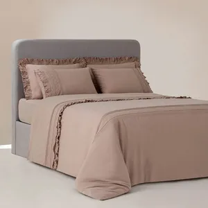 سرویس ملحفه دو نفره 6 تکه اکوکاتن مدل کینگ ADELYA PUDRA