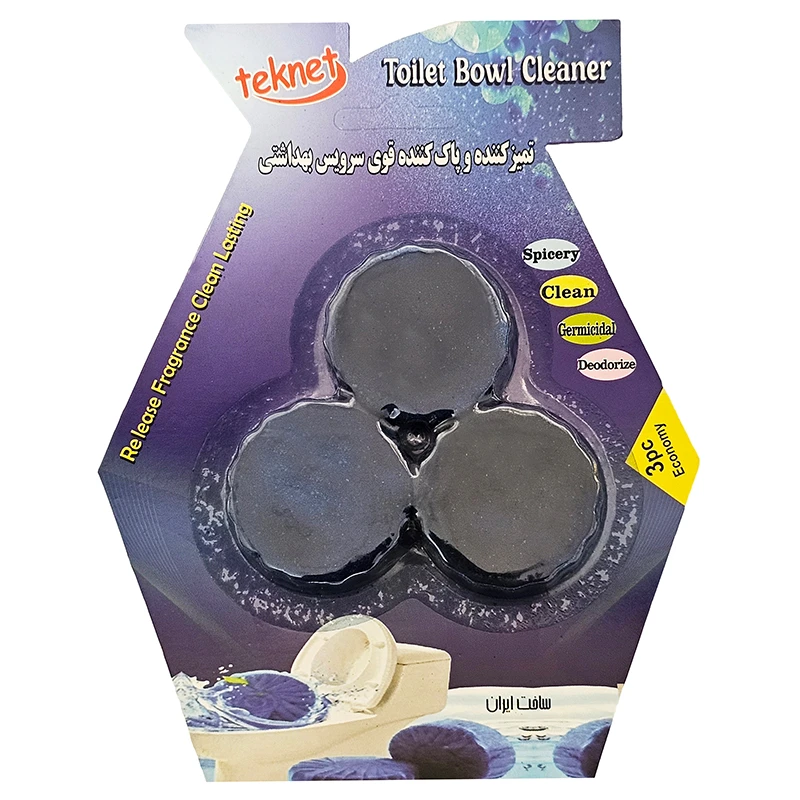 قرص ضدعفونی کننده توالت فرنگی تکنت مدل T.01 بسته 3 عددی