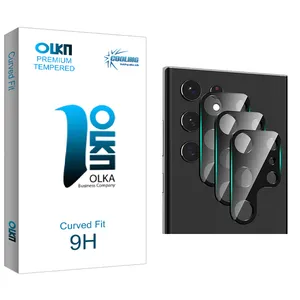محافظ لنز دوربین کولینگ مدل Olka Glass SFLL مناسب برای گوشی موبایل سامسونگ Galaxy S22 ULTRA بسته سه عددی