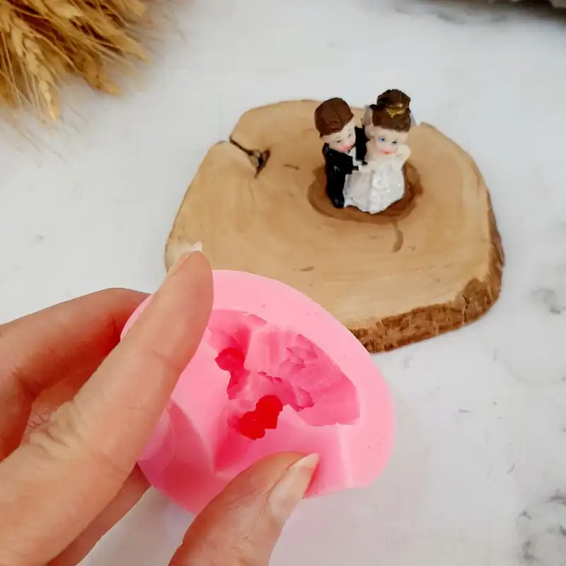 قالب شمع مدل عروس و داماد وارمری