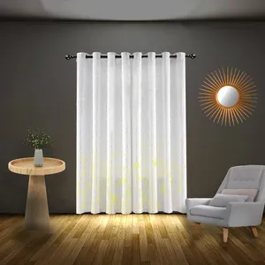 پرده تیکو دکو مدل حریر ژورژت طلاکوب سایز 300x280 سانتیمتر 