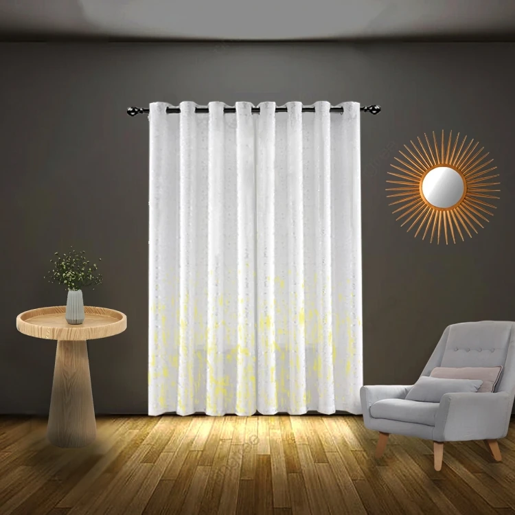 پرده تیکو دکو مدل حریر ژورژت طلاکوب سایز 300x280 سانتیمتر 