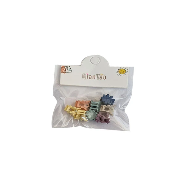 کلیپس مو دخترانه مدل ریز مجموعه 8 عددی