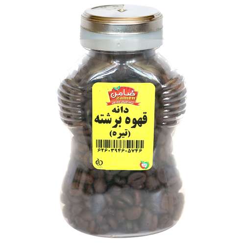 دانه قهوه برشته تيره ضامن - 160 گرم