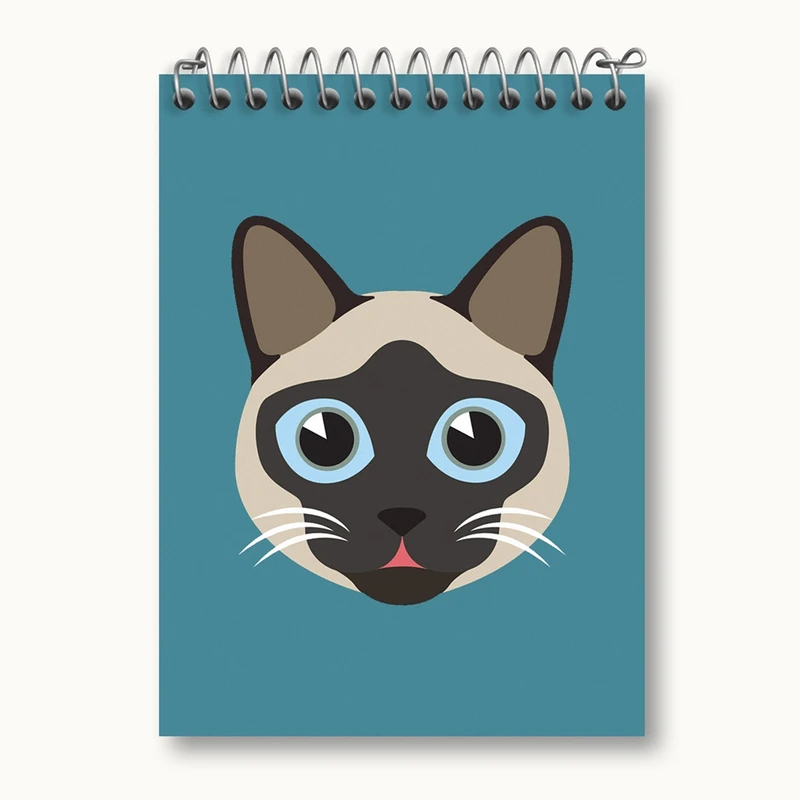 دفتر یادداشت 50 برگ خندالو مدل گربه کد 5008