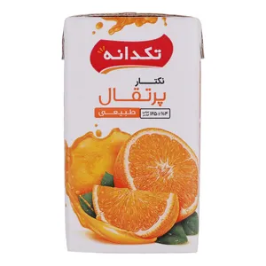 آبمیوه پرتقال تکدانه - 125 میلی‌لیتر