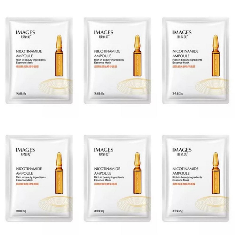 ماسک صورت ایمجز مدل Nicotinamide Ampoule وزن 25 گرم بسته 6 عددی ماسک صورت ایمجز مدل Nicotinamide Ampoule وزن 25 گرم بسته 6 عددی