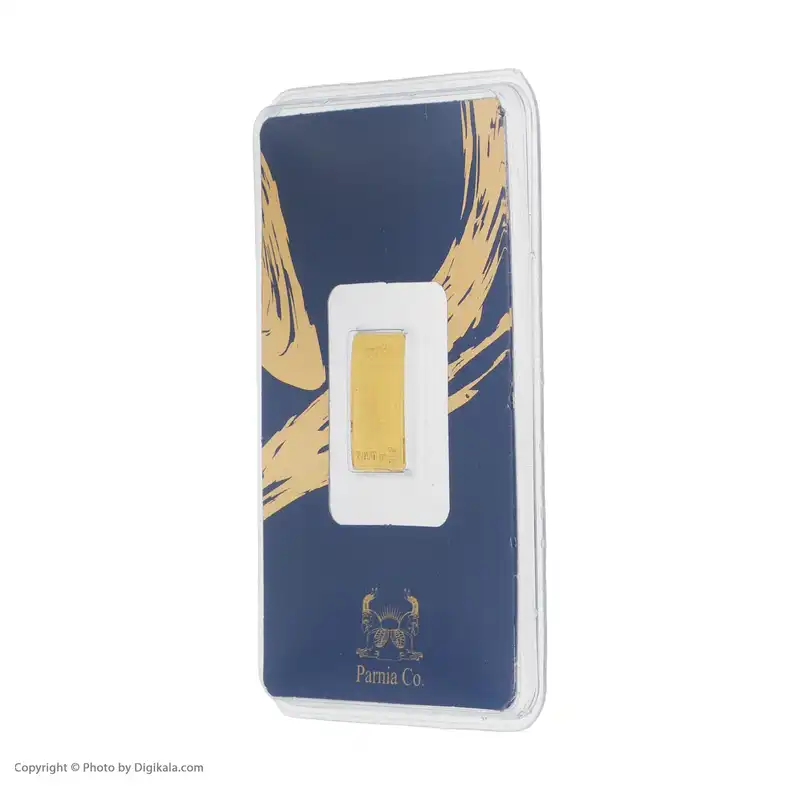 شمش طلا 24 عیار پرنیا مدل نقش برجسته کارت فرکانسی