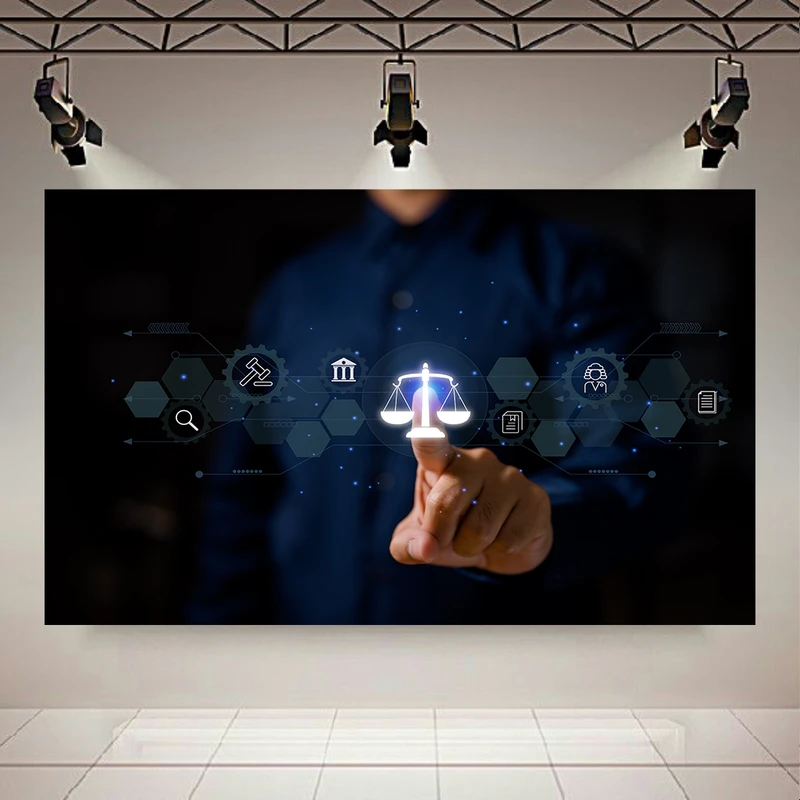  پوستر طرح بک لایت وکالت مدل فناوری کد AR305748