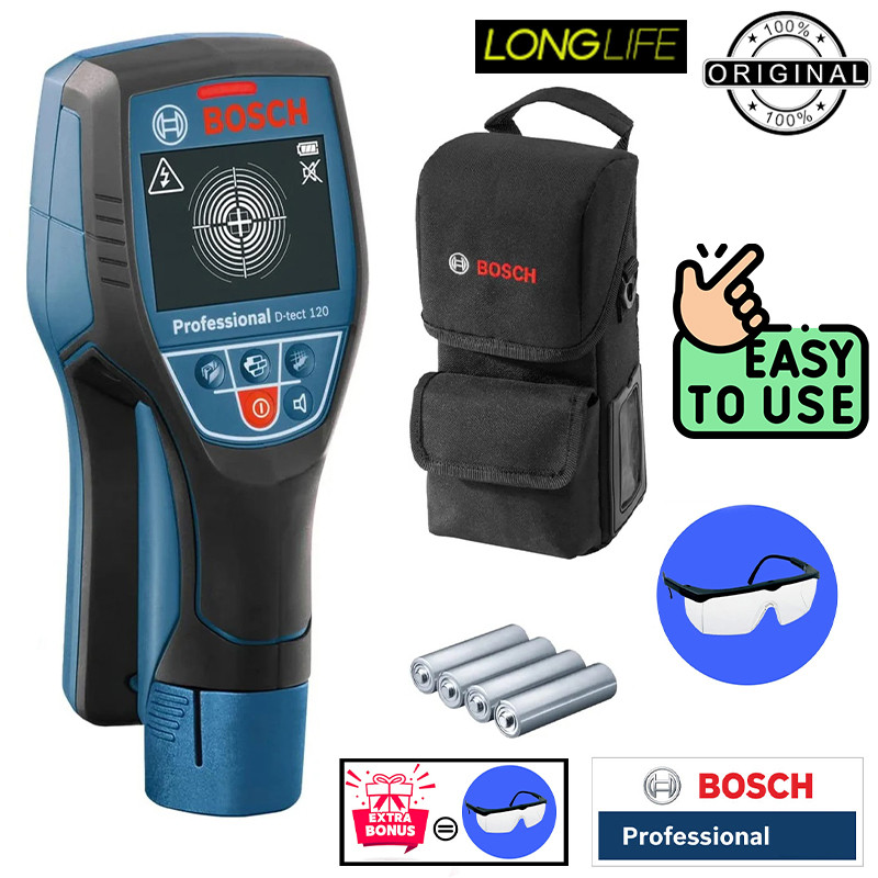 ردیاب بوش مدل D-TECT 120 Adanced Radar + Extra Glass