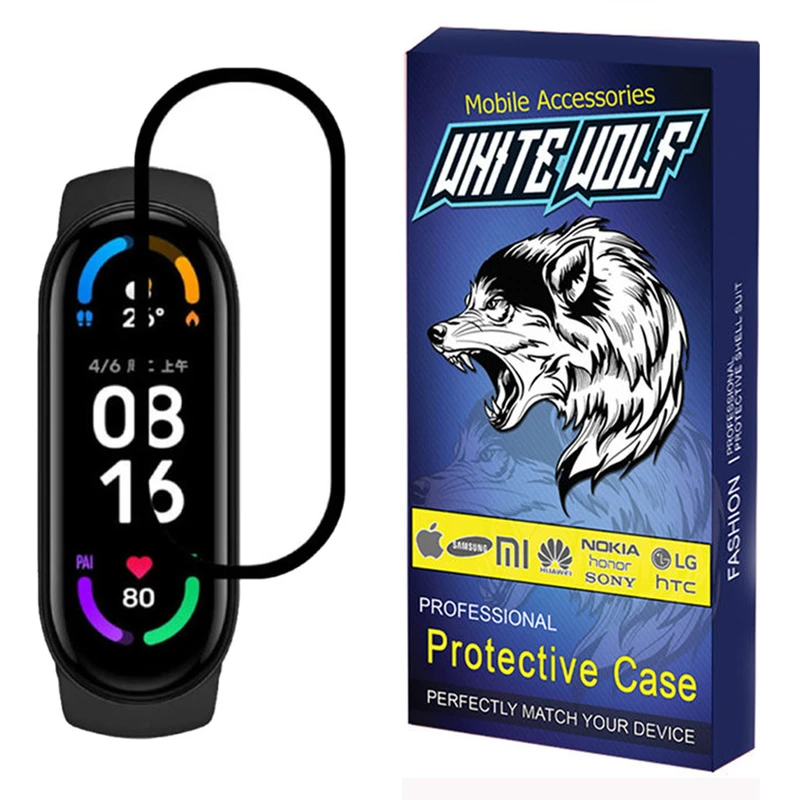 محافظ صفحه نمایش وایت ولف مدل W-PWM مناسب برای ساعت هوشمند شیائومی Mi Band 5