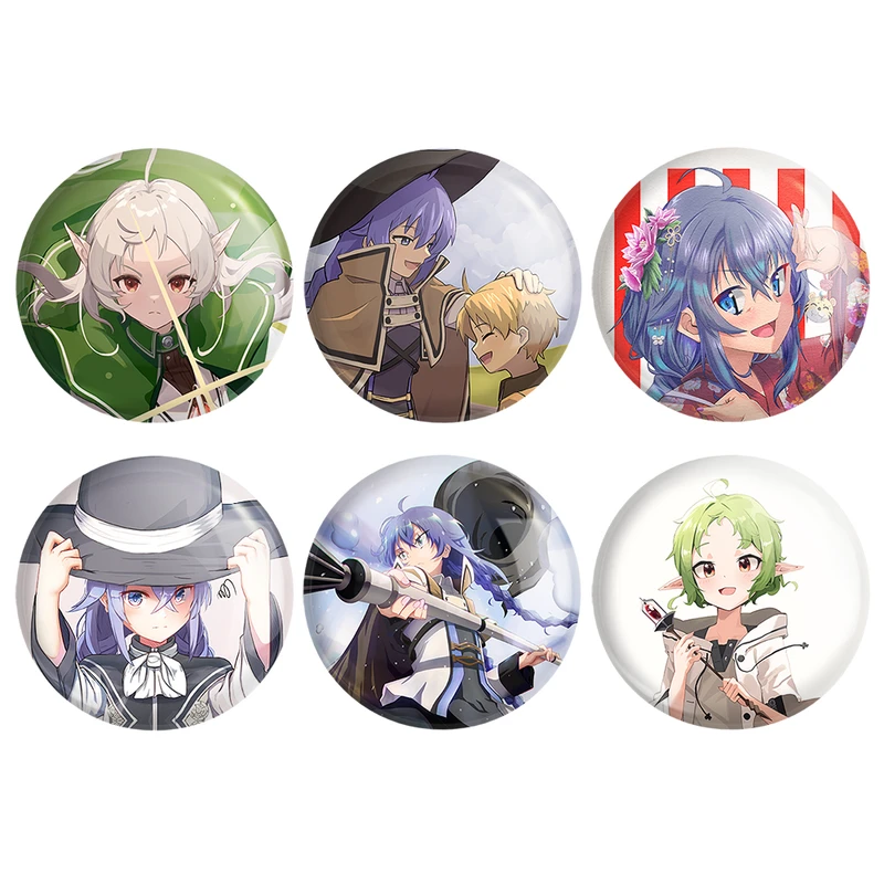 مگنت خندالو طرح انیمه موشوکو تنسی Mushoku Tensei کد 1509A مجموعه 6 عددی