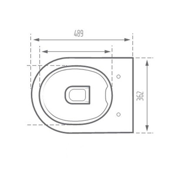 توالت فرنگی مروارید مدل وال هنگ دسپینا 49 B