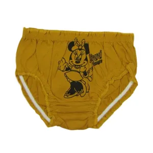 شورت دخترانه مدل میکی موس  رنگ خردلی