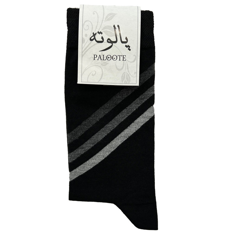 جوراب ساق بلند مردانه پالوته مدل PLT-P7 مجموعه 3 عددی