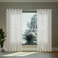 پرده تیکو دکو مدل تور راشل شش چین سایز 225x280 سانتیمتر مجموعه دو عددی