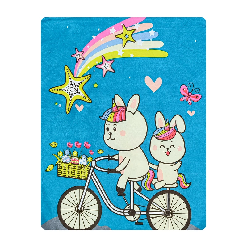 ملحفه میکرو آدنو مدل Rainbow کد MC11 یک نفره سایز 140x240 سانتی متر