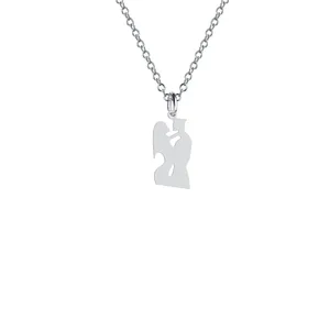 گردنبند نقره زنانه هایکا مدل زن و مرد کد n.ha2-644