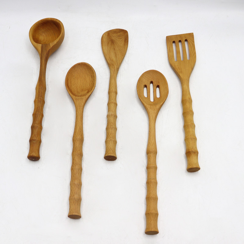 سرویس کفگیر و ملاقه 6 پارچه مدل بلوط کد YP-LT-06