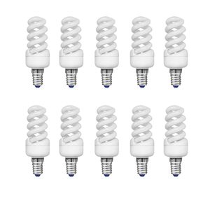 لامپ کم مصرف 9 وات رنگین لایت مدل PRO پایه E14 بسته 10 عددی