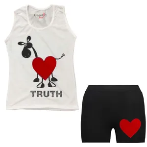 ست تاپ و شلوارک دخترانه کاندید اسپرت مدل 47