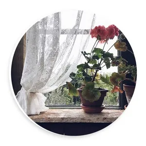 دیوارکوب طرح گل شمعدانی پشت پنجره مدل wtb871