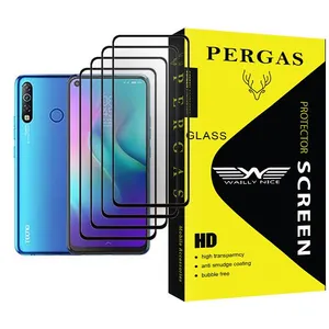 Waily Nice Pergas Glass MIX004 Screen Protector For  Camon 12 Air Pack Of 4