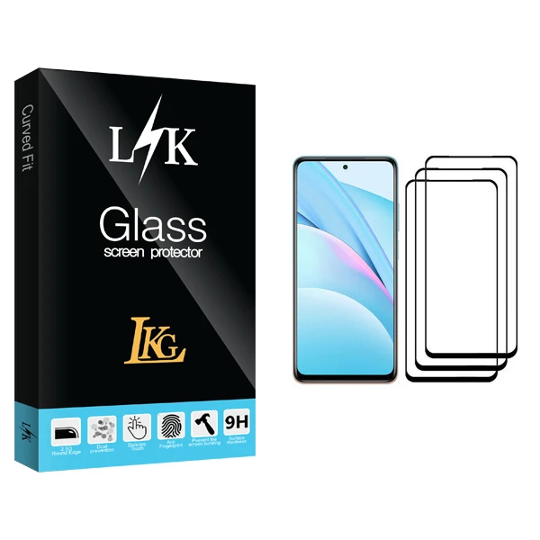 محافظ صفحه نمایش ال کا جی مدل LK Glass مناسب برای گوشی موبایل شیائومی Mi 10T Lite 5G بسته سه عددی