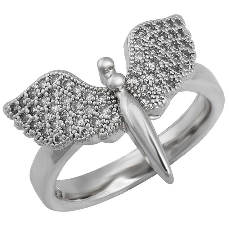 انگشتر زنانه طرح بال کد S123 انگشتر زنانه طرح بال کد S123