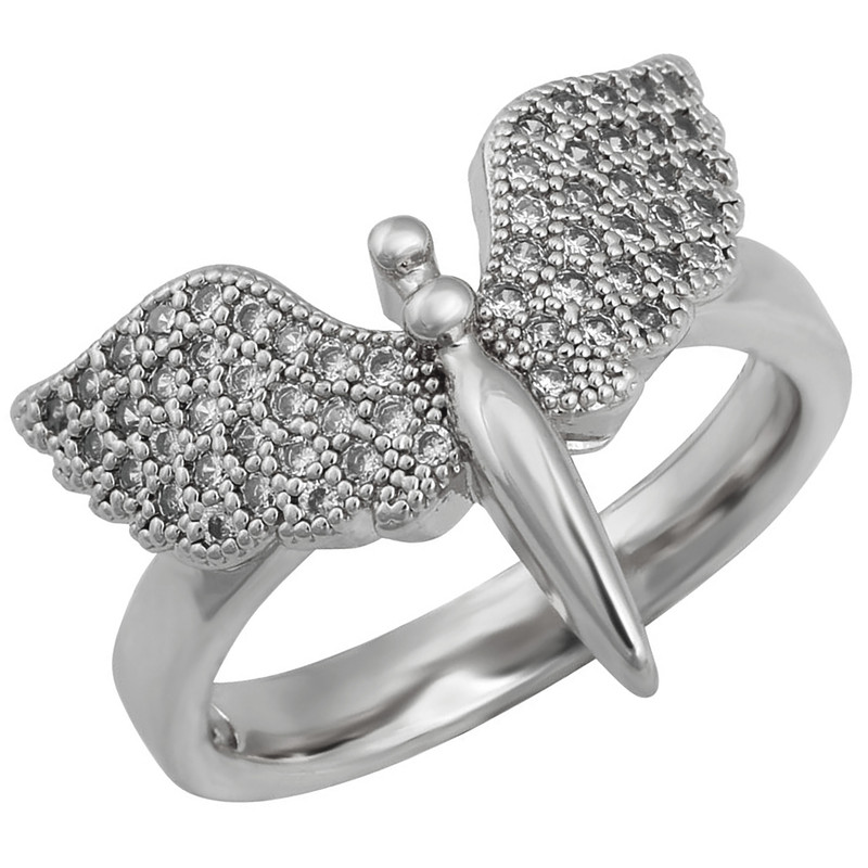 انگشتر زنانه طرح بال کد S123 انگشتر زنانه طرح بال کد S123