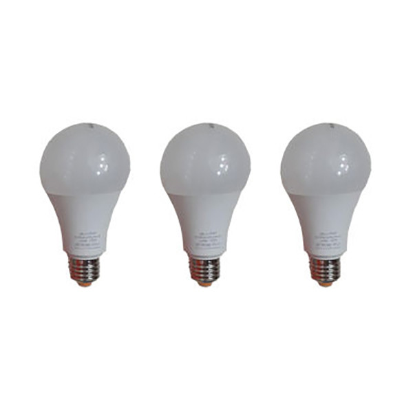 لامپ ال ای دی 12 وات نمانور مدل A65 پایه E27 بسته 3 عددی