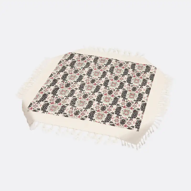 رومیزی چاپ دستی گدار مدل گلستان