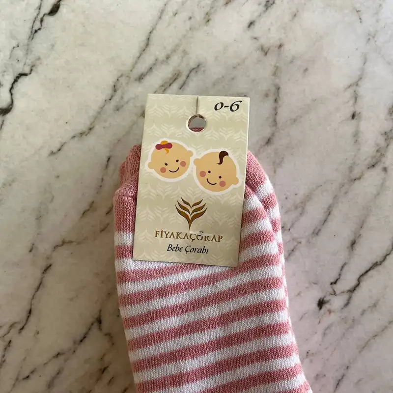 جوراب ساق بلند نوزادی فیاکا مدل RR06 مجموعه دو عددی