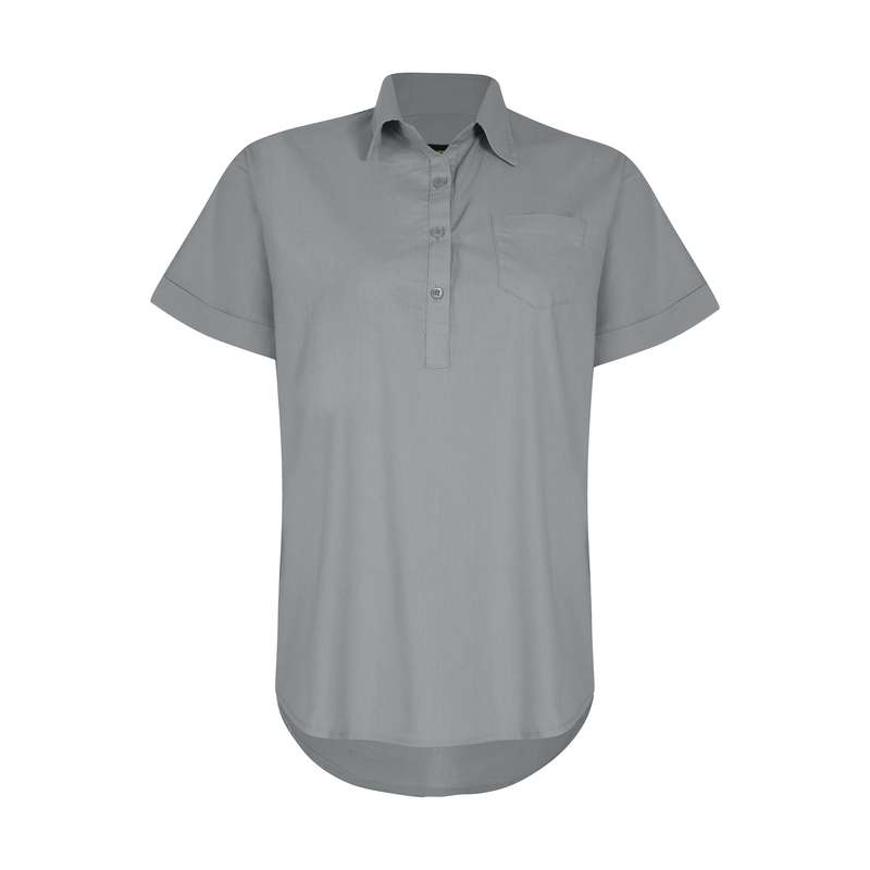 بلوز زنانه آیبکس مدل 001211 رنگ طوسی روشن