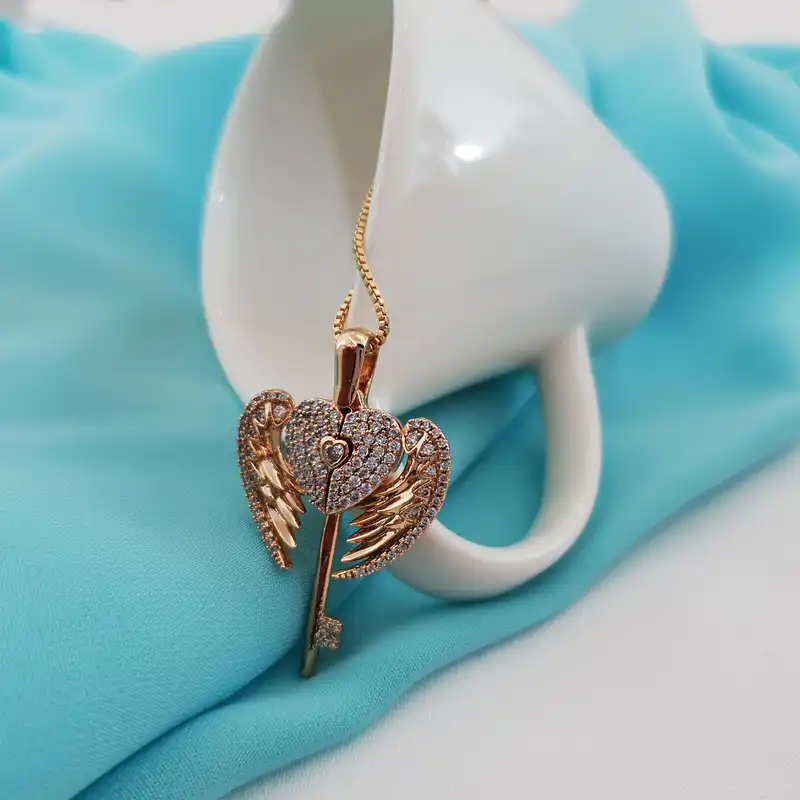 گردنبند زنانه ژوپینگ مدل قلب کد BB13