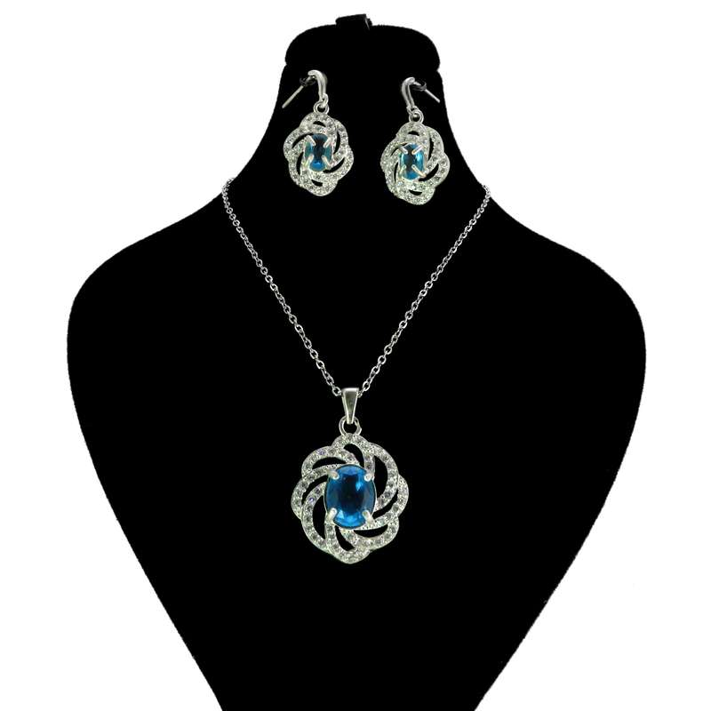 نیم ست نقره زنانه کد AV126