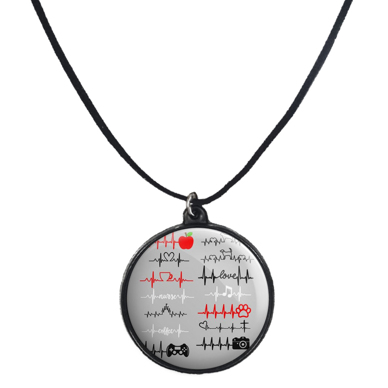 گردنبند پرمانه طرح عاشقانه کد pmb.4369 مدل دو طرفه