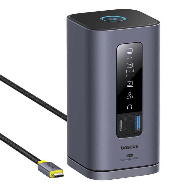 هاب 10 پورت USB-C بیسوس مدل BS-OH174   به همراه کابل USB-C