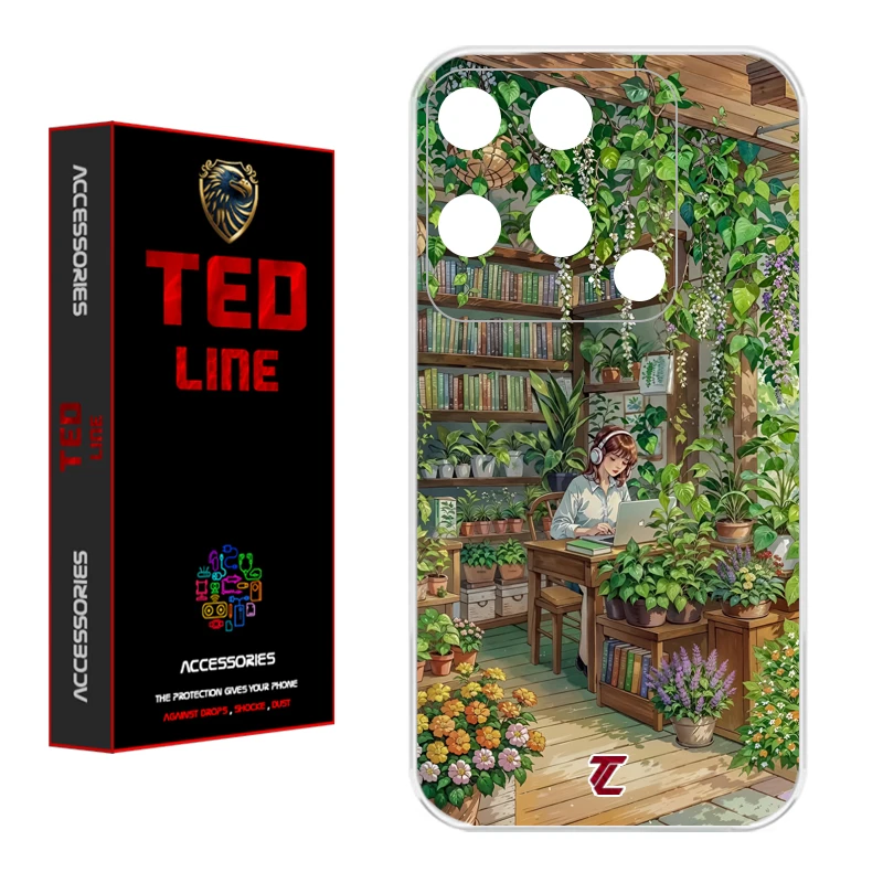 کاور تدلاین طرح دختر کد 1231 مناسب برای گوشی موبایل شیائومی Redmi 10C / Poco C40