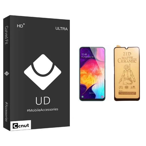 محافظ صفحه نمایش سرامیکی کوکونات مدل UD Black مناسب برای گوشی موبایل سامسونگ Galaxy A50